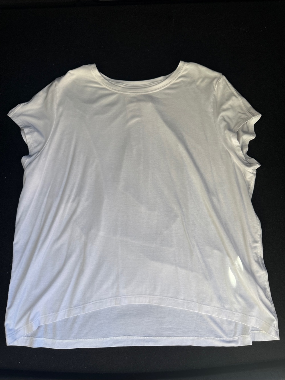 Athleta White Short Sleeve Crew Tee
